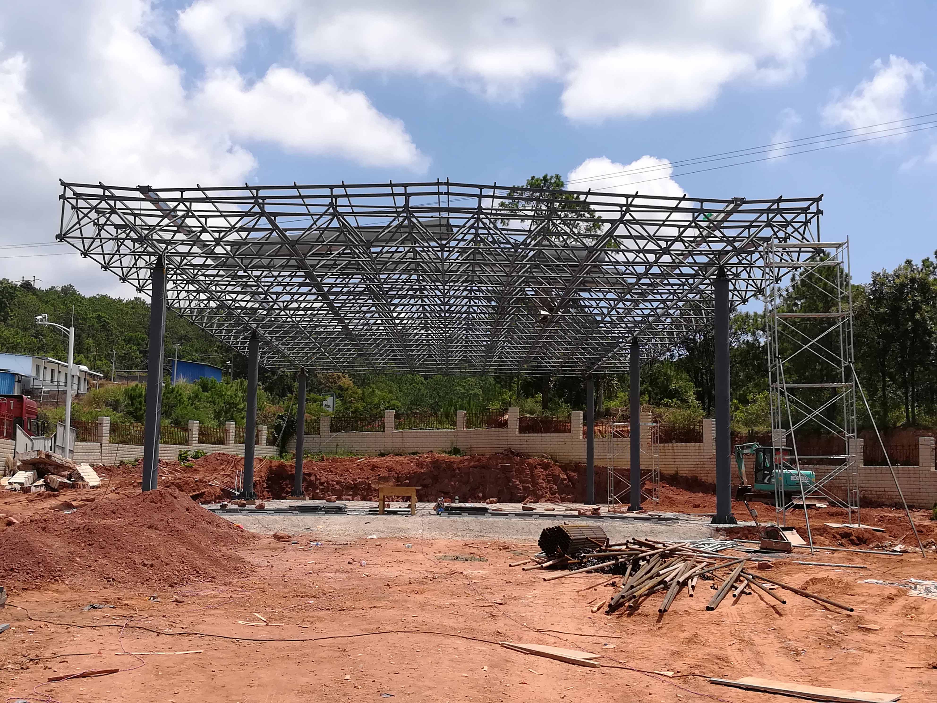 荆州加油站网架屋面