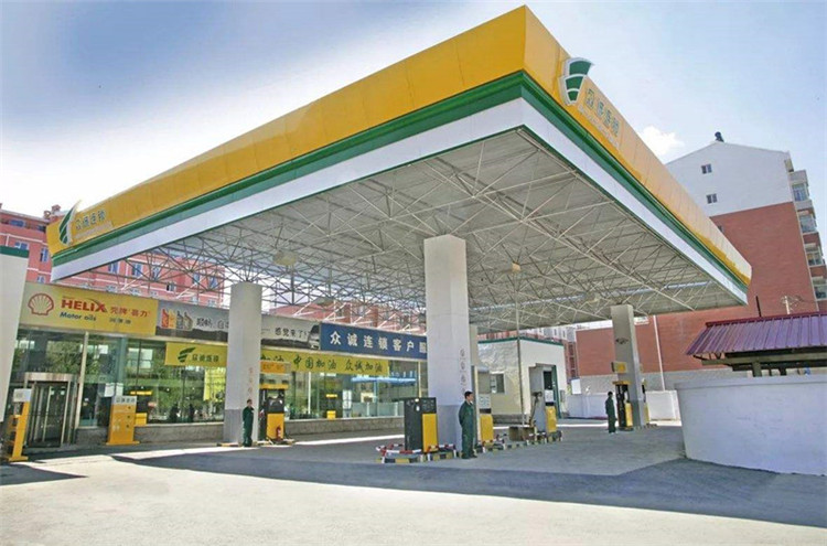 荆州加气站钢结构网架案例7